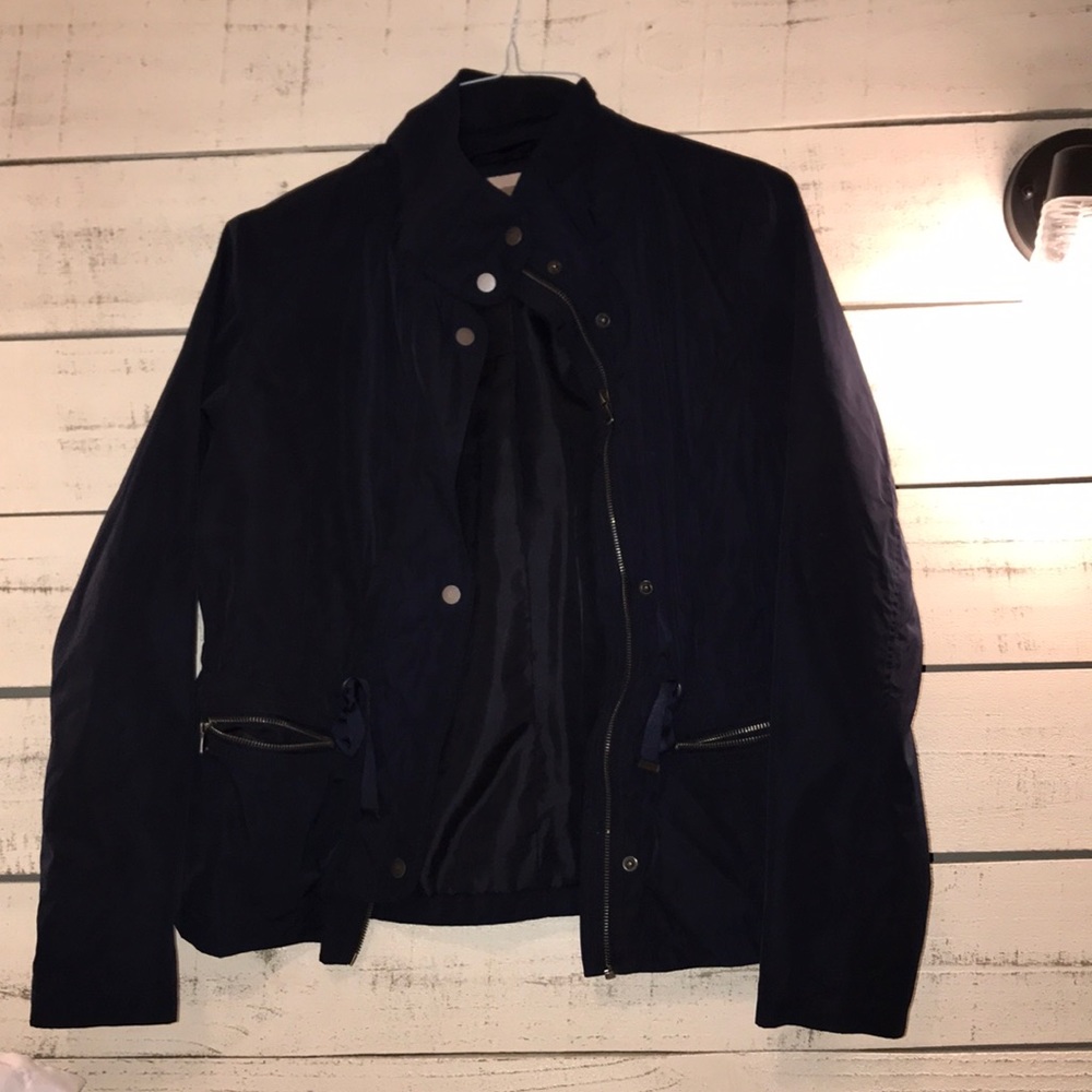 Navy blue outer wear jacket